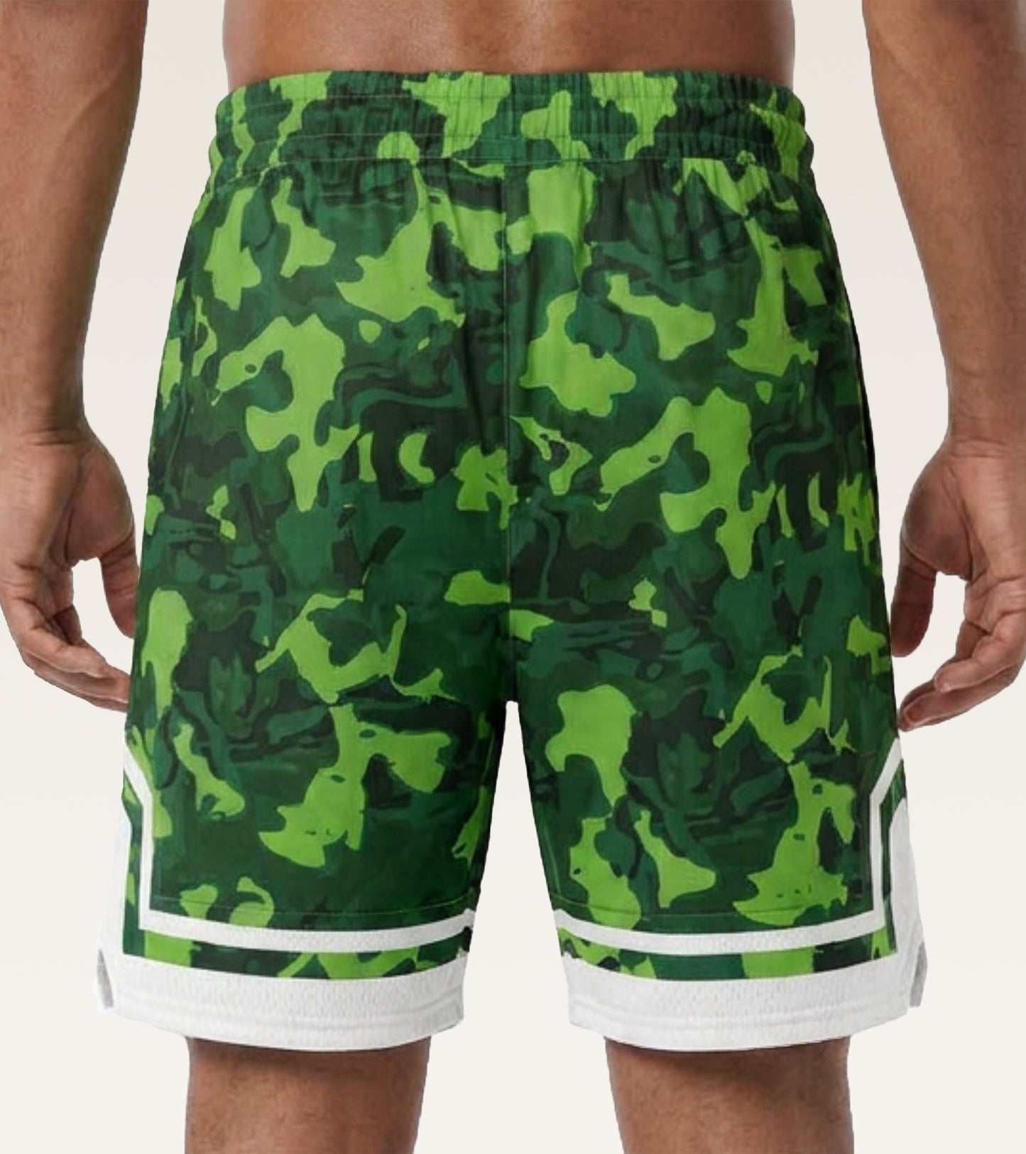 Mesh Graphic Training Short - Green Camo