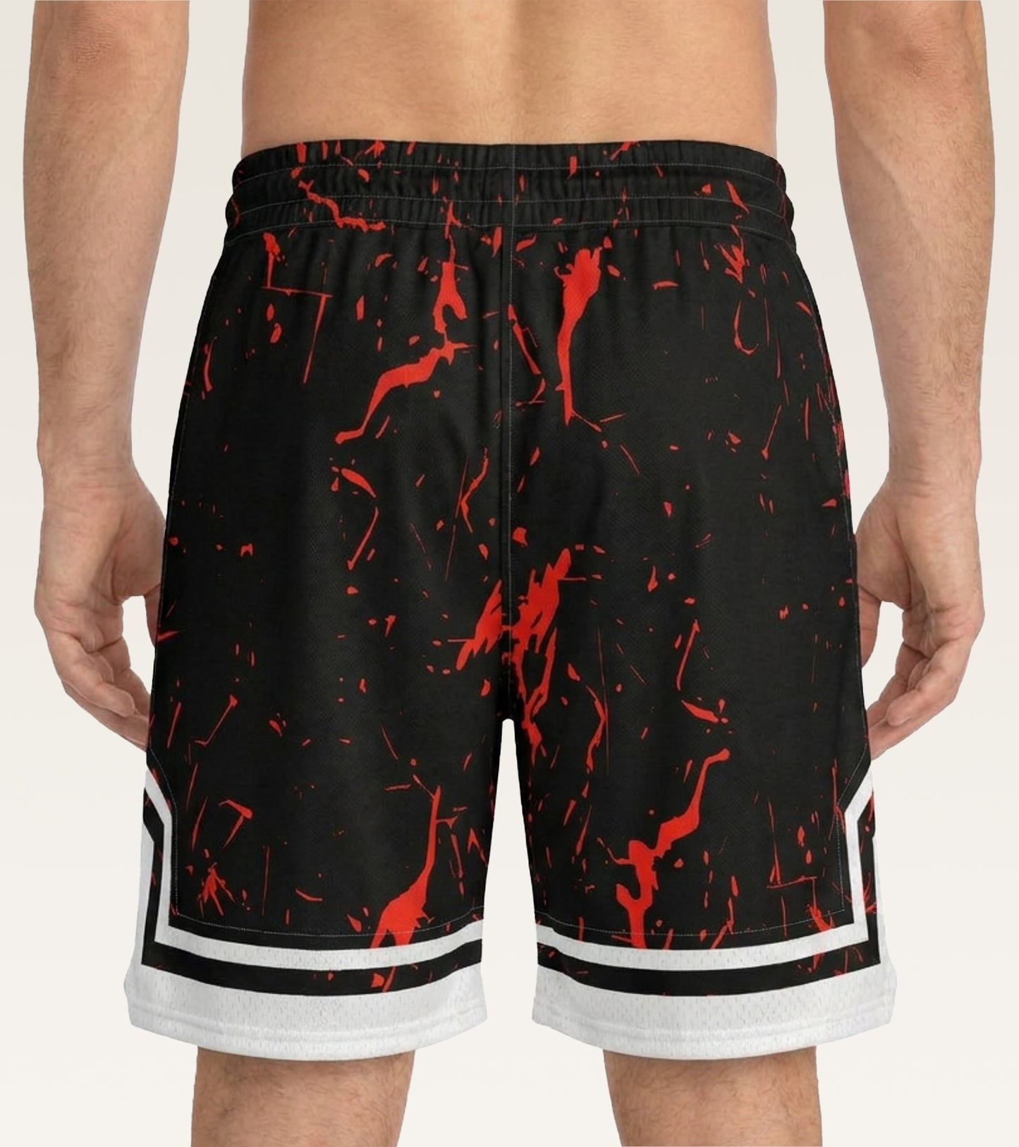 Mesh Graphic Training Short - Crimson