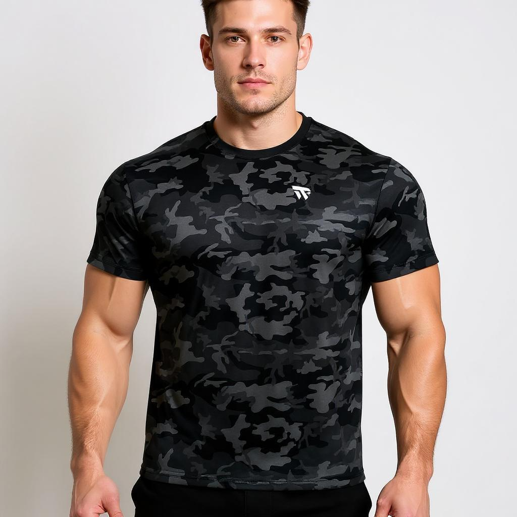 WS 531 - CAMO GYM TEES