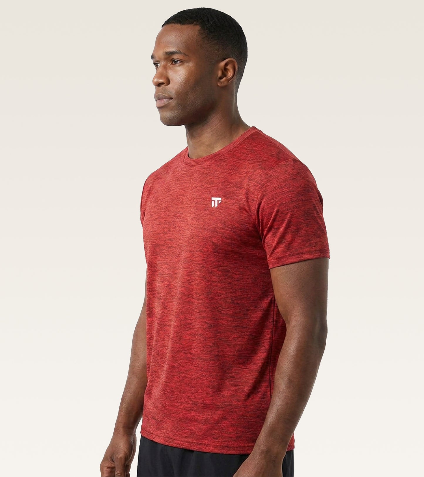 Core Melange Training Tee - Red