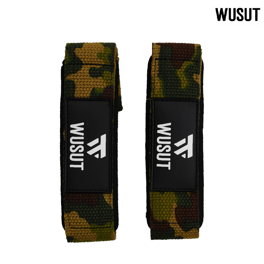 Neoprene Padded Cotton Lifting Straps - Army