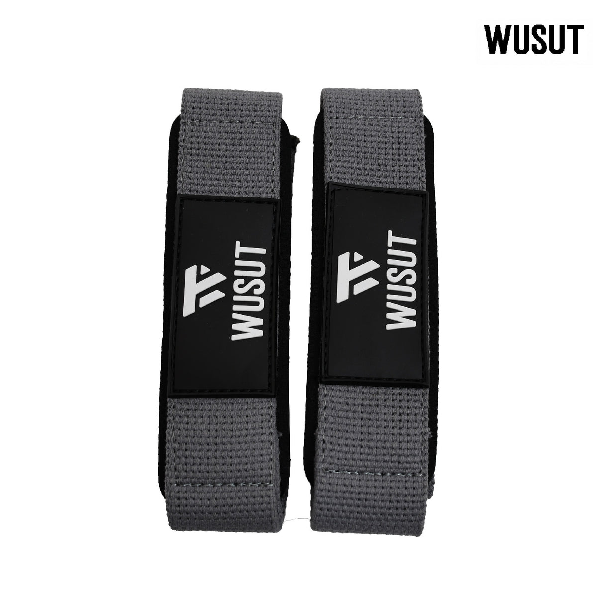 Neoprene Padded Cotton Lifting Straps - Grey
