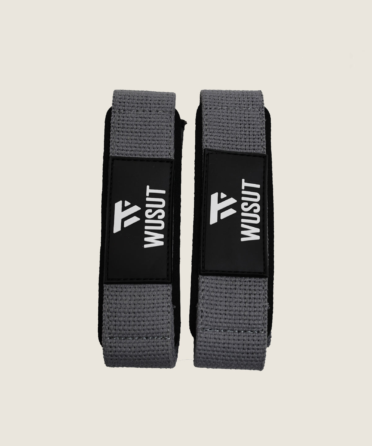 Neoprene Padded Cotton Lifting Straps - Grey