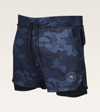 Men's 2-in-1 Camo Training Short - Navy Camo