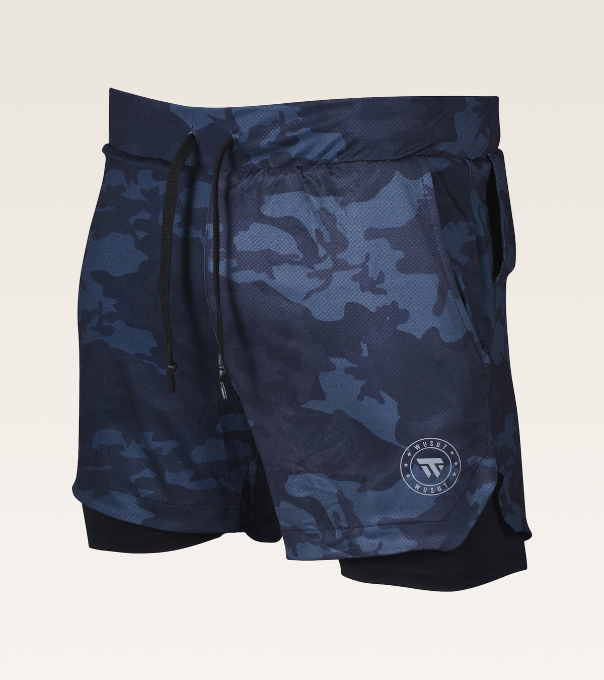 Men's 2-in-1 Camo Training Short - Navy Camo