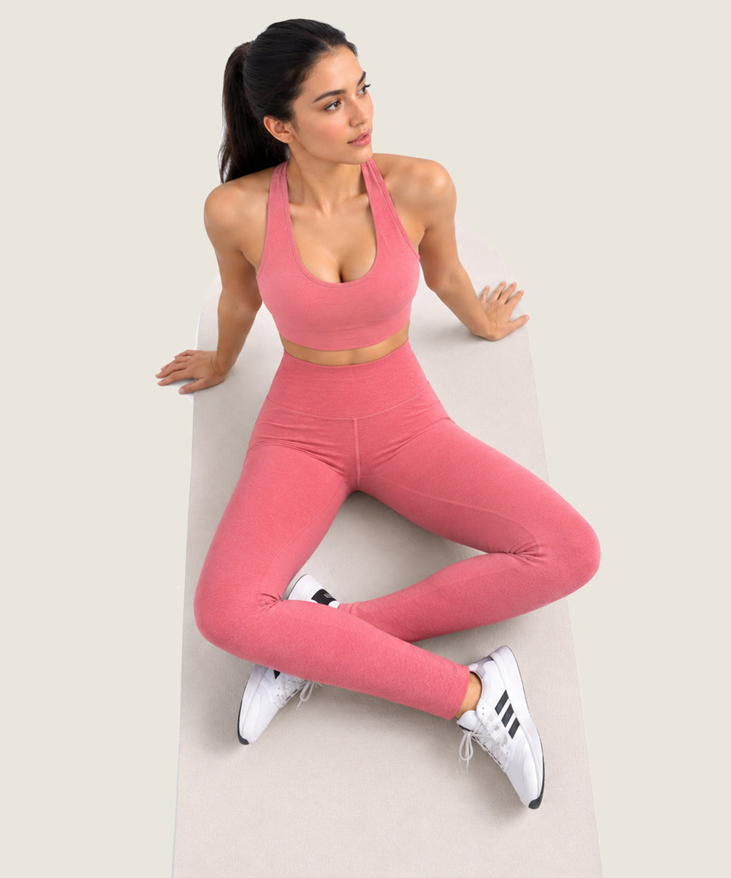 Everyday High-Waist Legging - (Ladies Leggings) Pink