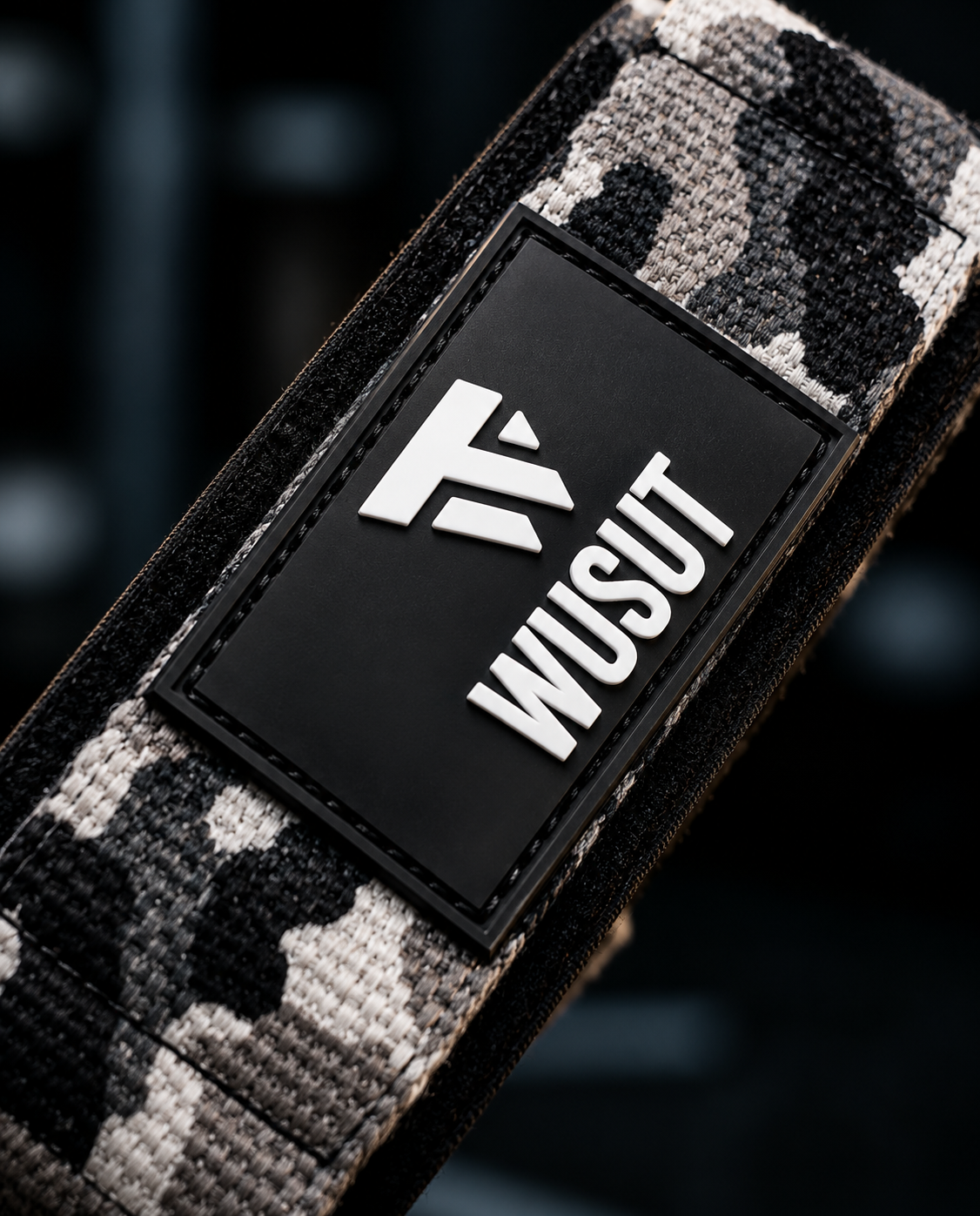 Neoprene Padded Cotton Lifting Straps - Camo Black