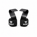Coated Steel Heavy-Duty Weightlifting Hooks - Black