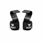 Coated Steel Heavy-Duty Weightlifting Hooks - Black