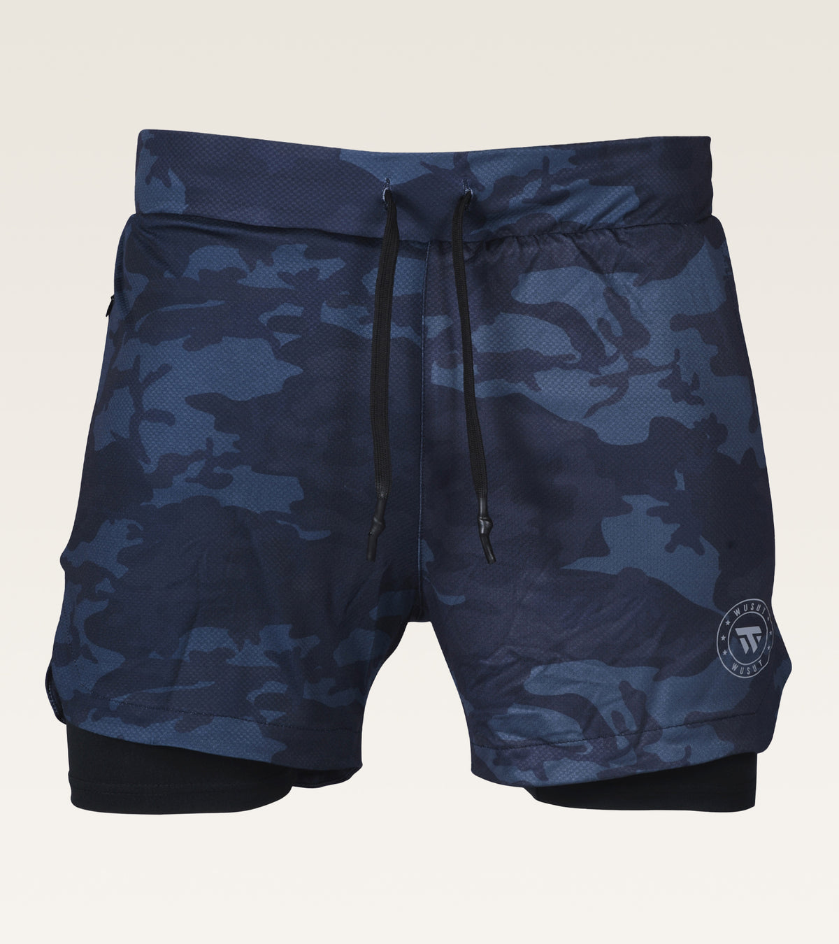 Men's 2-in-1 Camo Training Short - Navy Camo