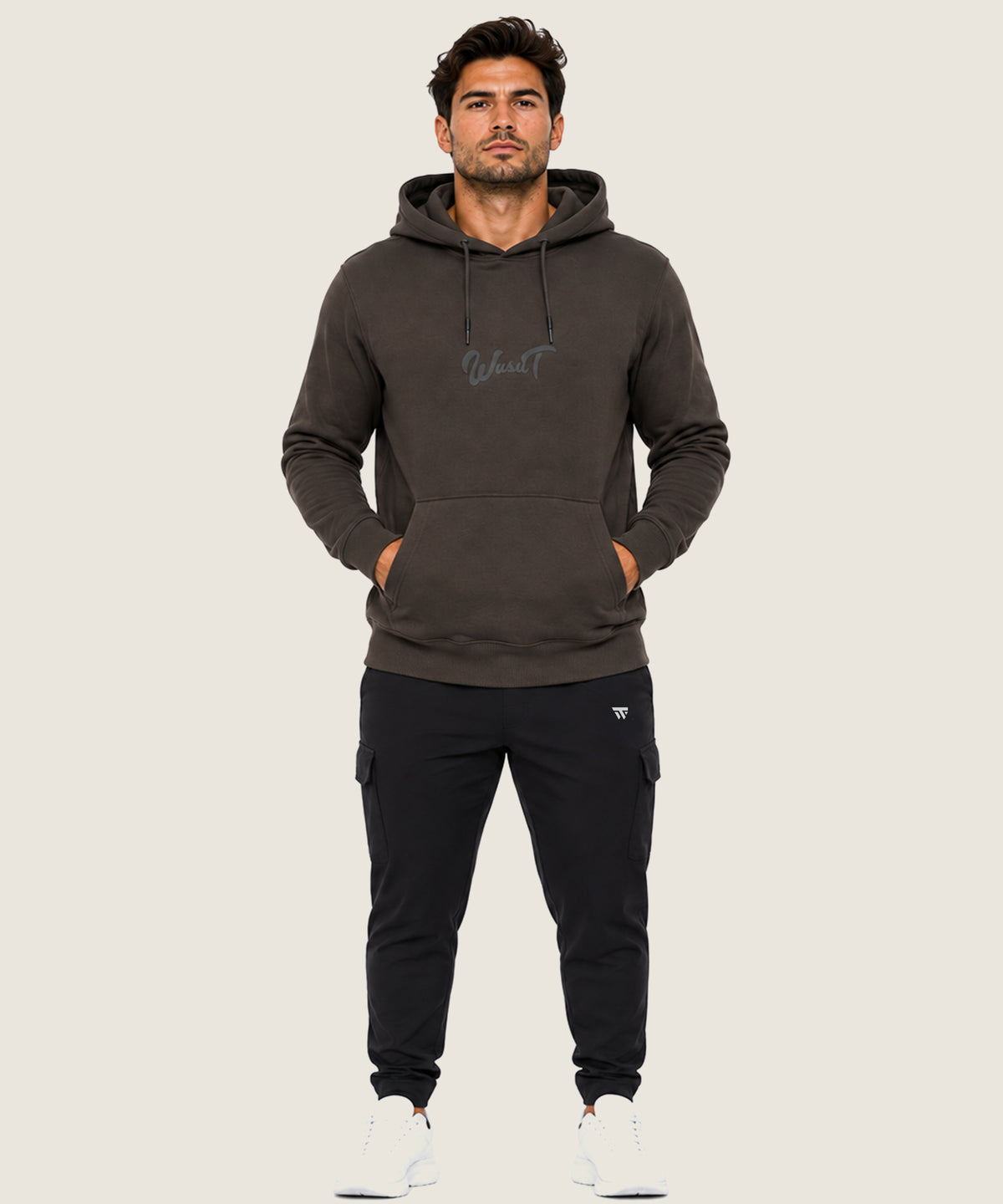 Men's Everyday Performance Hoodie - (Cotton Hoodies) Brown