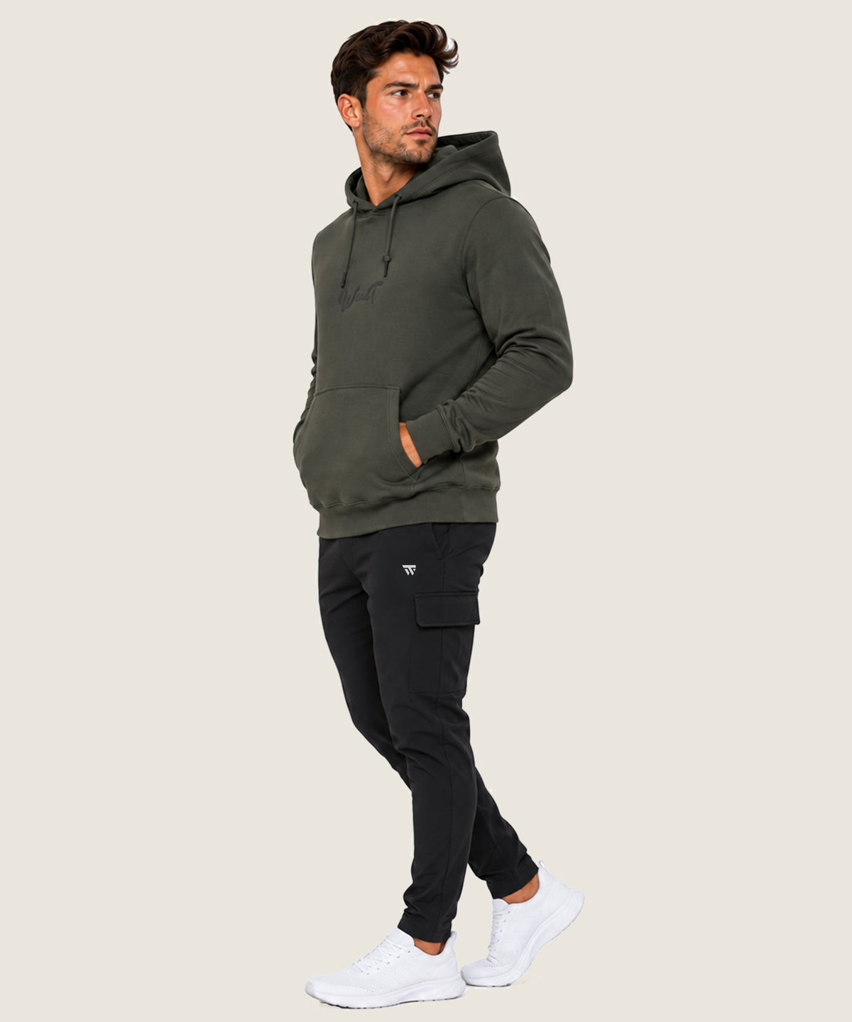 Men's Everyday Performance Hoodie - (Cotton Hoodies) Olive
