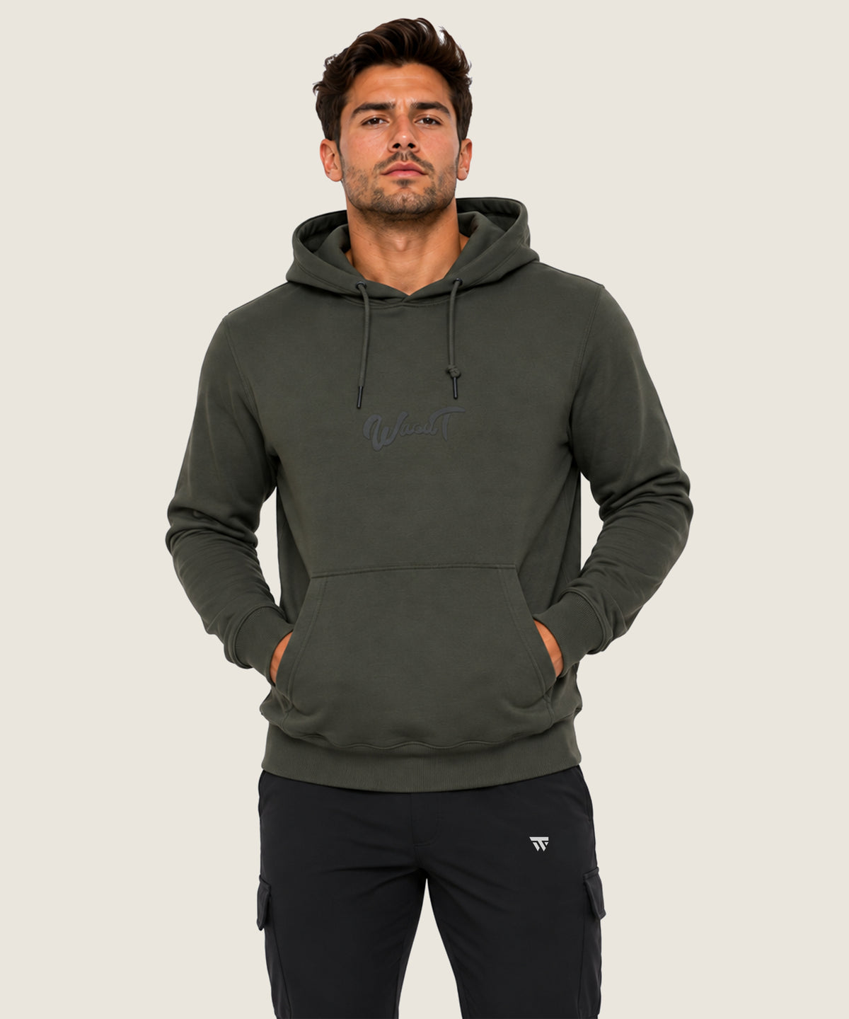 Men's Everyday Performance Hoodie - (Cotton Hoodies) Olive