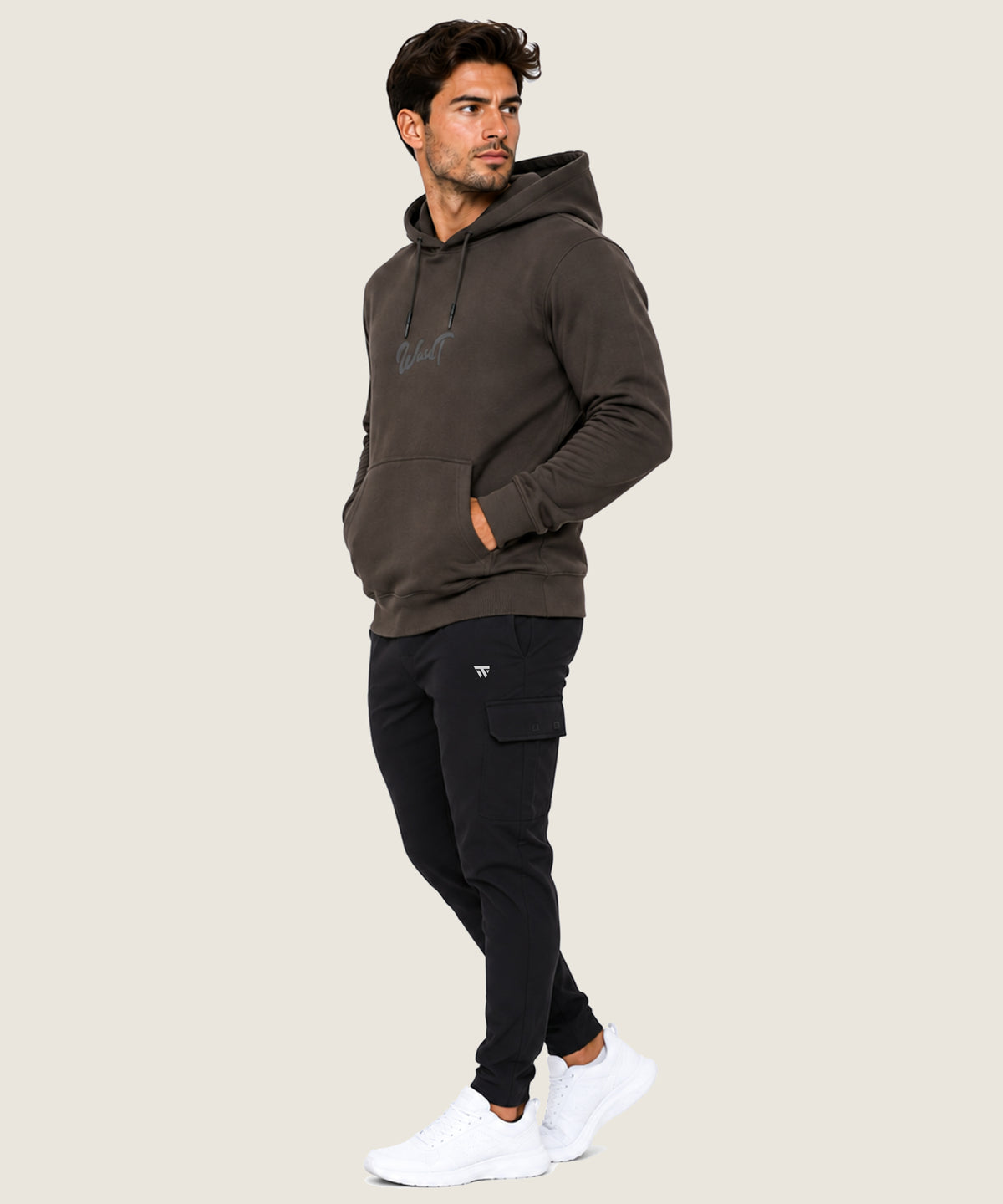 Men's Everyday Performance Hoodie - (Cotton Hoodies) Brown