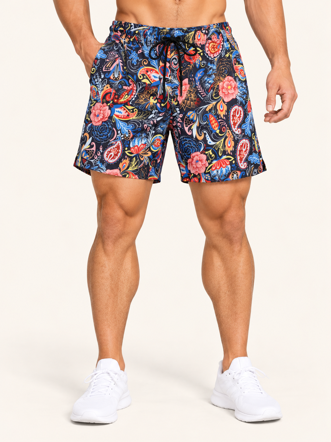 Men's Quick-Dry Swim Short - Flower