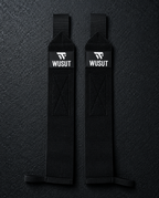 Adjustable Weightlifting Wrist Wraps - Black