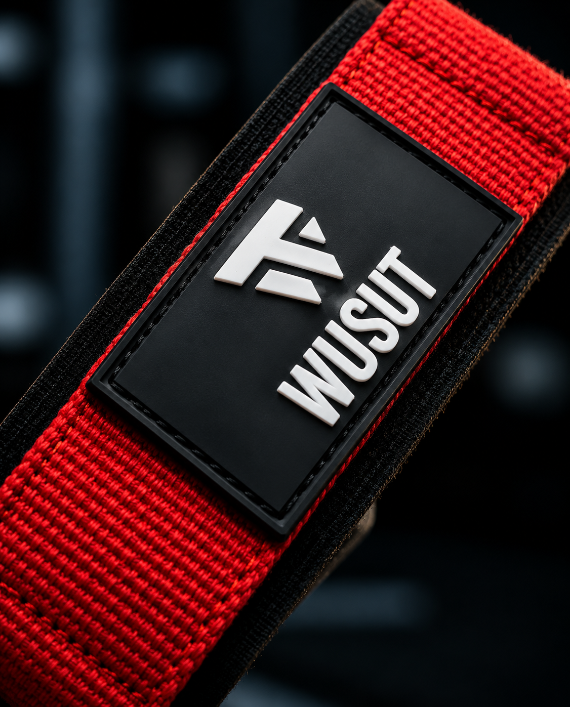 Neoprene Padded Cotton Lifting Straps - Red