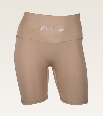 High-Waist Contour Short - Camel