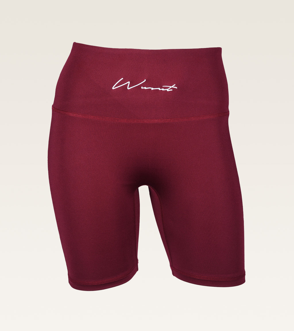 High-Waist Contour Short - Maroon