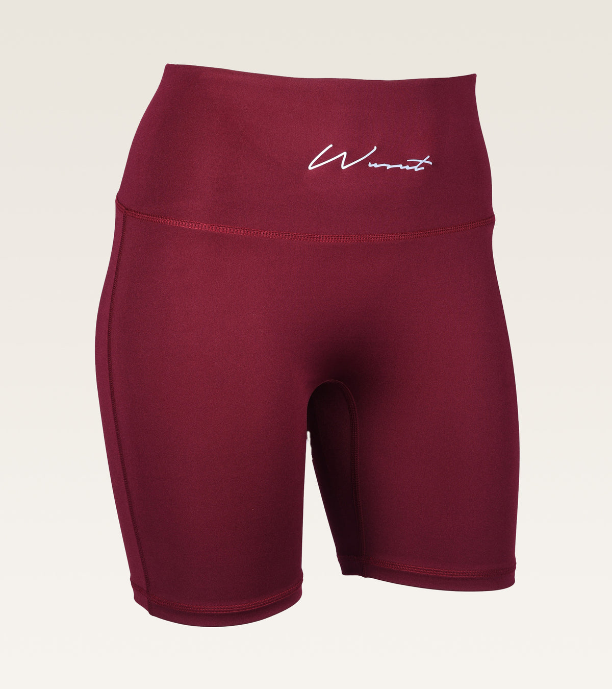 High-Waist Contour Short - Maroon