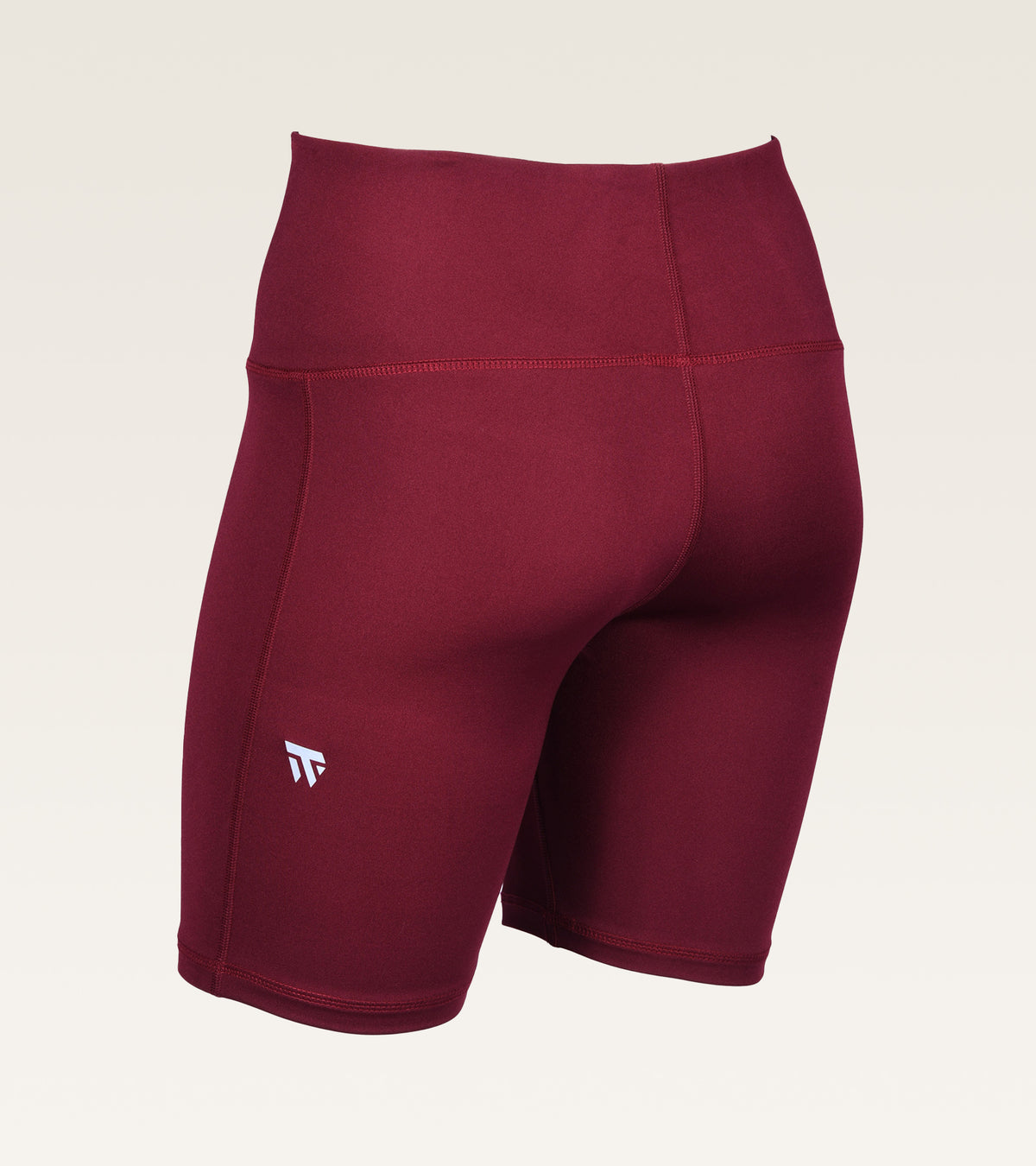 High-Waist Contour Short - Maroon