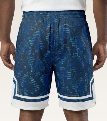 Mesh Graphic Training Short - Navy Cyber Camo