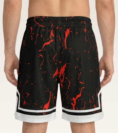 Mesh Graphic Training Short - Crimson