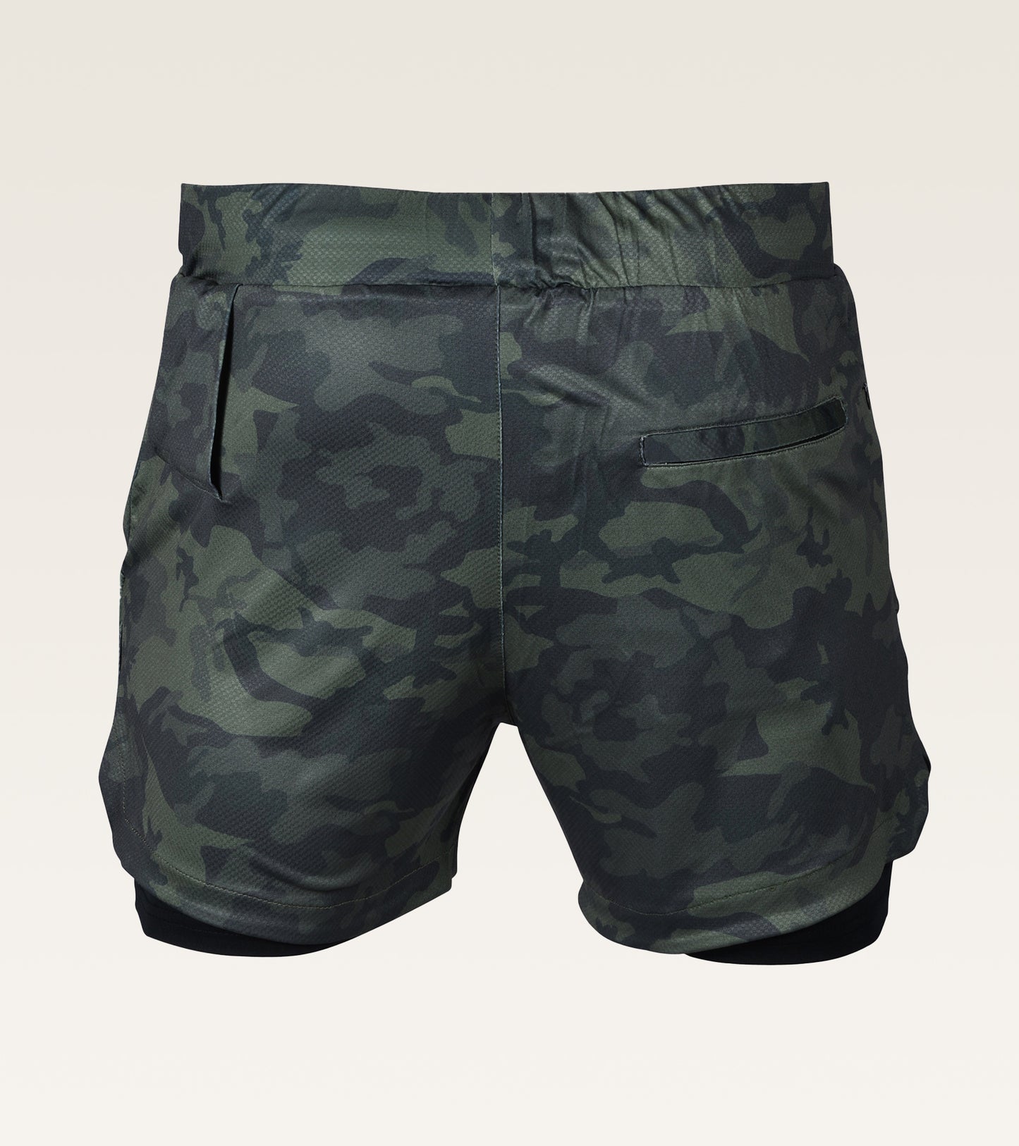 Men's 2-in-1 Camo Training Short - Olive Camo