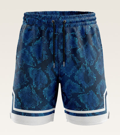 Mesh Graphic Training Short - Navy Cyber Camo
