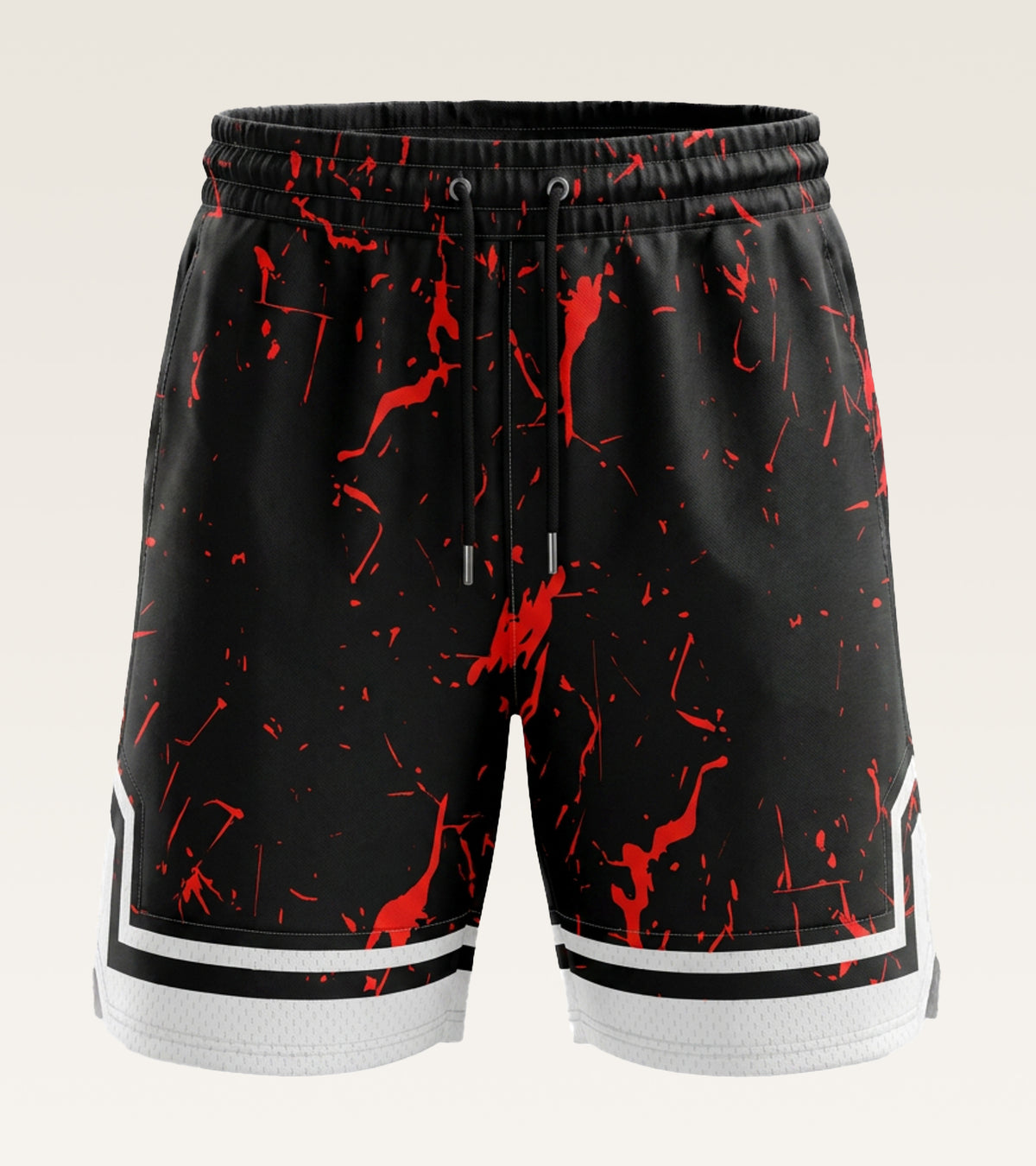 Mesh Graphic Training Short - Crimson