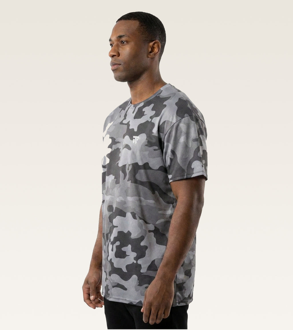 Essential Active Tee - (Men's T-Shirts) White Camo