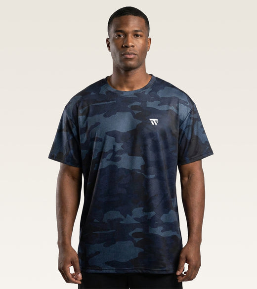 Essential Active Tee - (Men's T-Shirts) Navy Camo