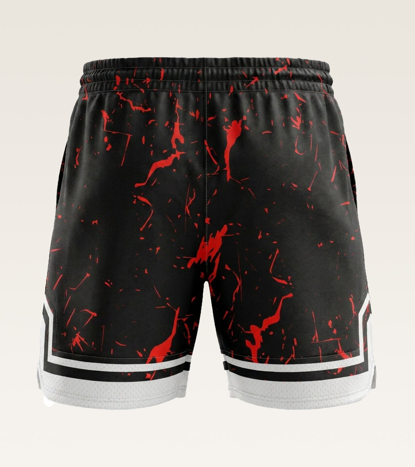 Mesh Graphic Training Short - Crimson