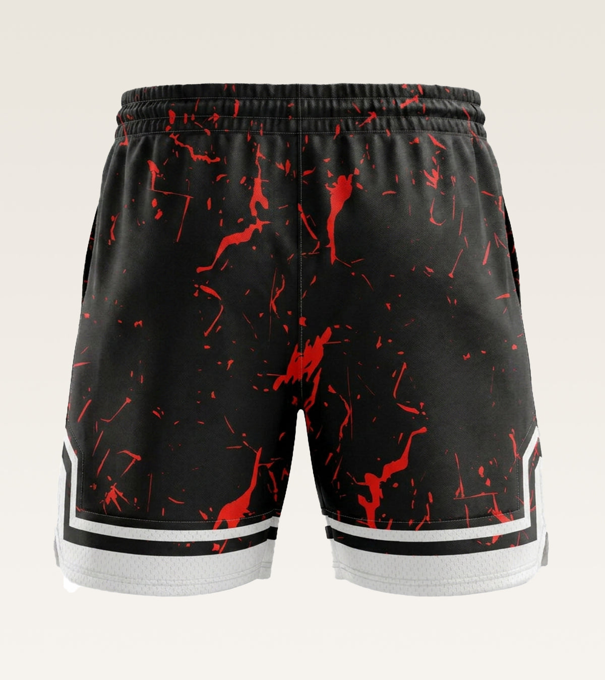 Mesh Graphic Training Short - Crimson