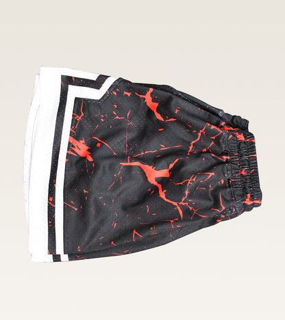 Mesh Graphic Training Short - Crimson
