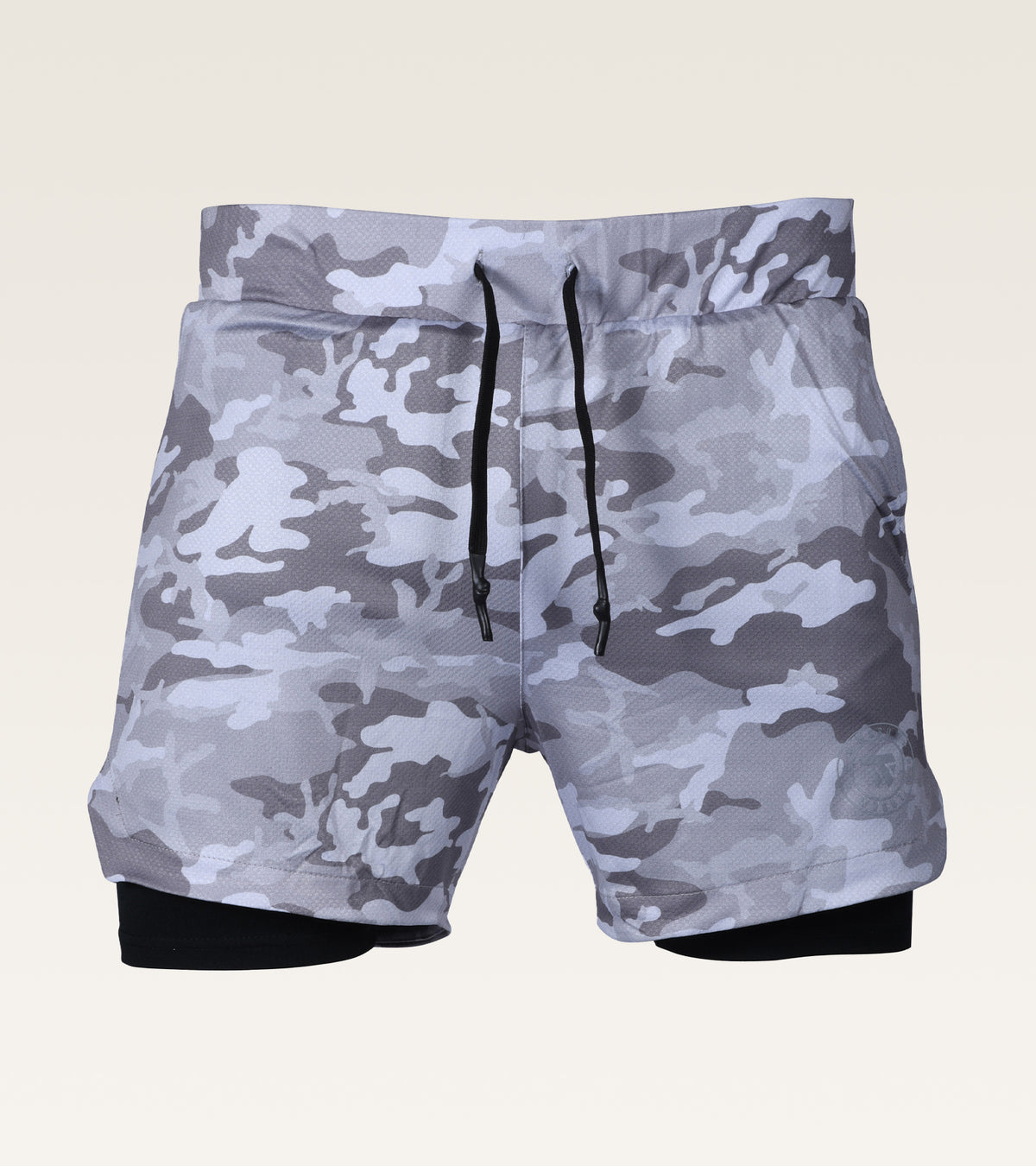 Men's 2-in-1 Camo Training Short - Arctic Camo