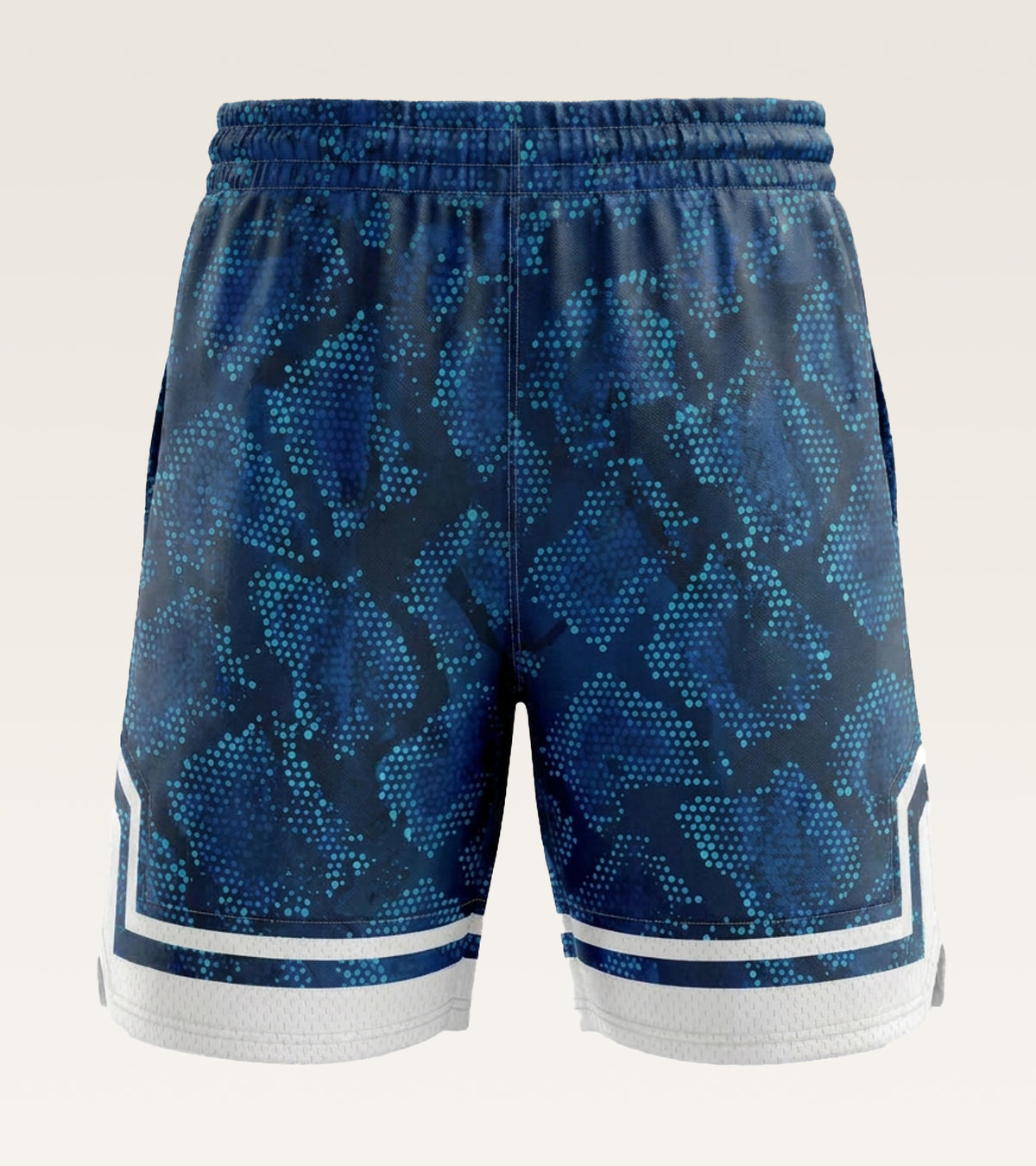 Mesh Graphic Training Short - Navy Cyber Camo