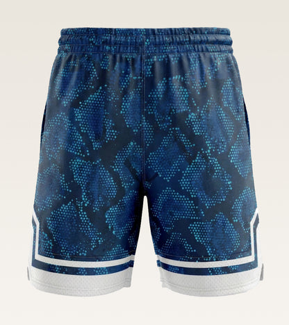 Mesh Graphic Training Short - Navy Cyber Camo