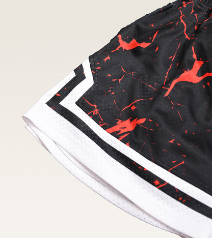 Mesh Graphic Training Short - Crimson