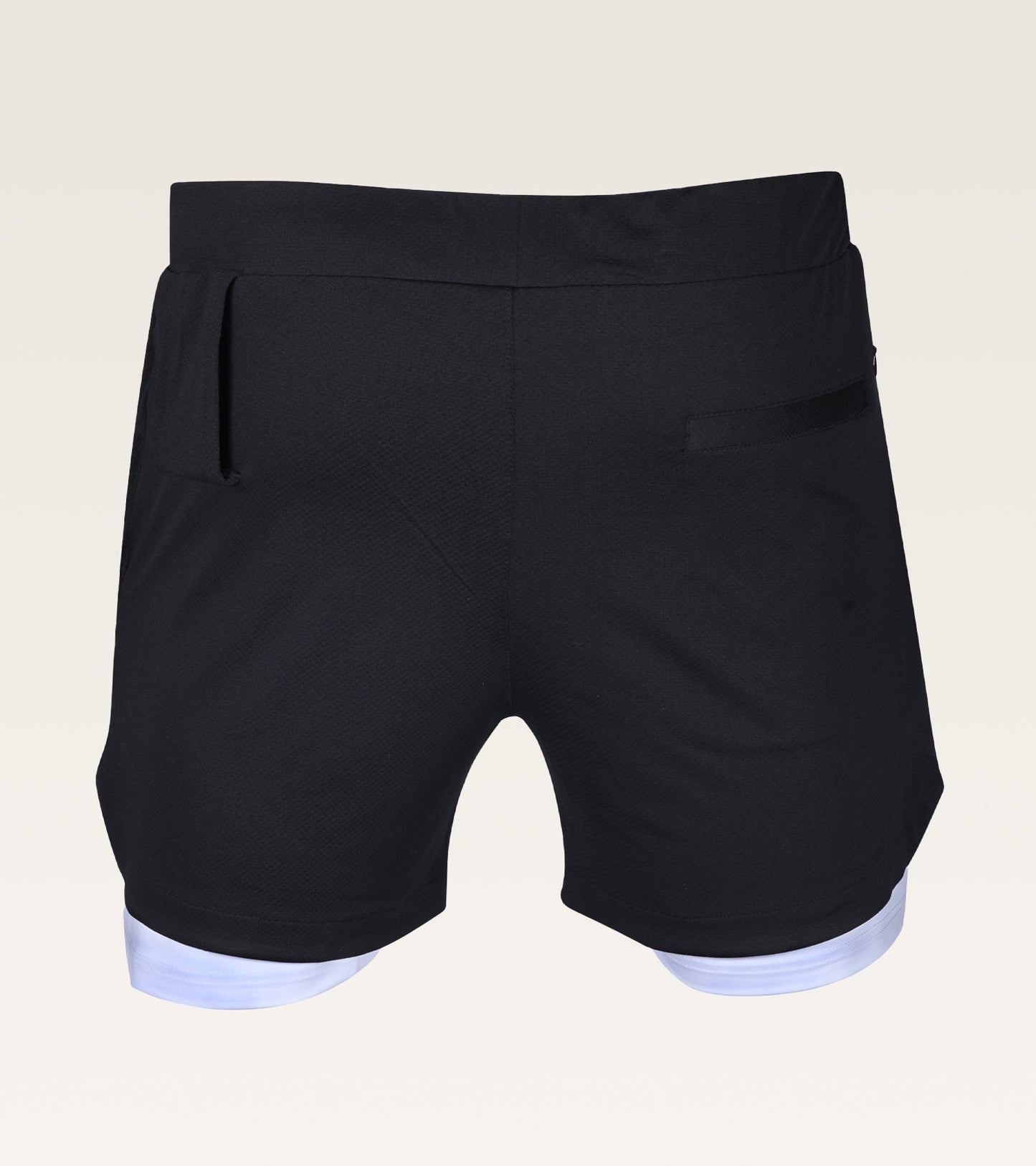 2-in-1 Core Active Short - Black/White