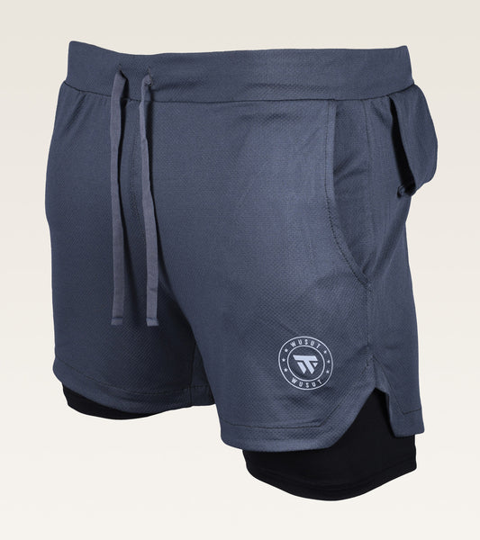 2-in-1 Core Active Short - Slate Grey