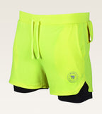 Men's 2-in-1 Core Active Short - (Compression Short) Yellow