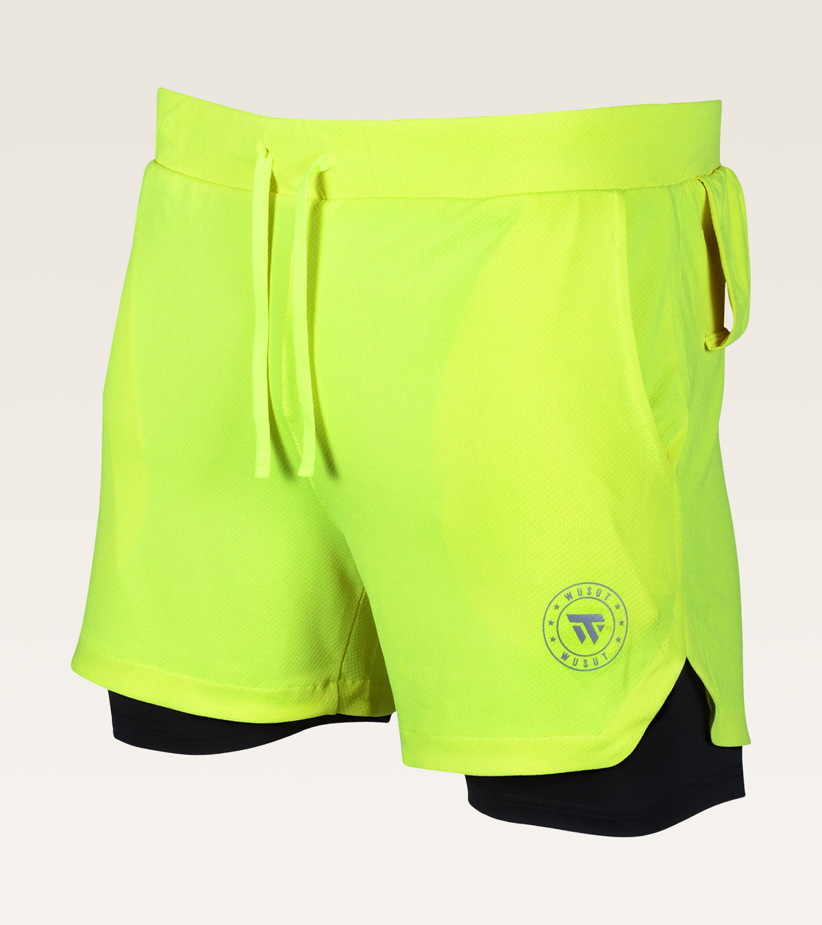 Men's 2-in-1 Core Active Short - (Compression Short) Yellow