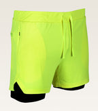 Men's 2-in-1 Core Active Short - (Compression Short) Yellow