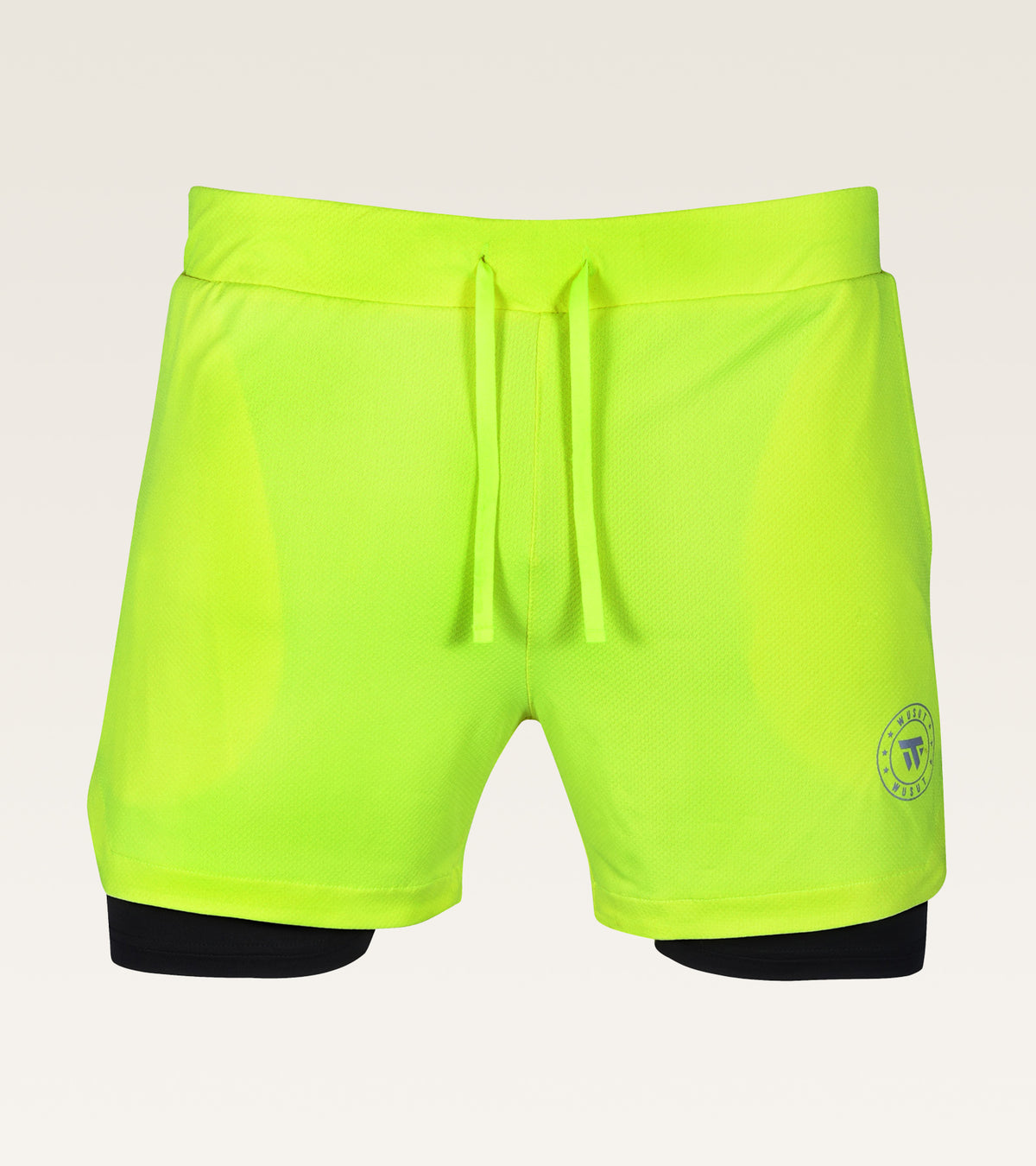 Men's 2-in-1 Core Active Short - (Compression Short) Yellow