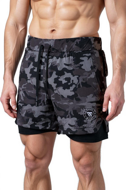 WS 252 - CAMO COMPRESSION SHORTS