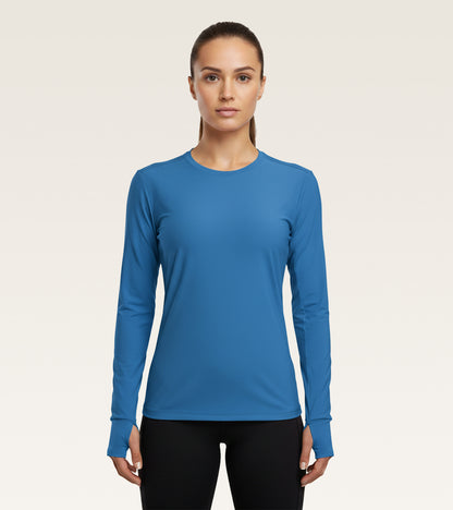 Core Long Sleeve Training Top - Azure Blue