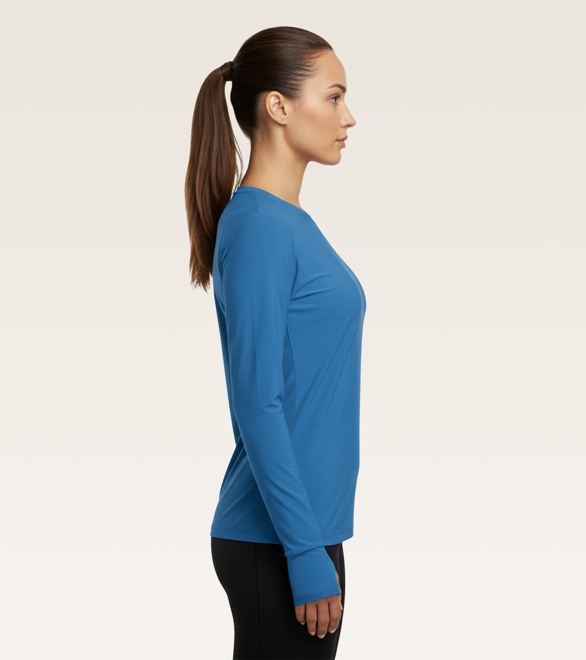 Core Long Sleeve Training Top - Azure Blue