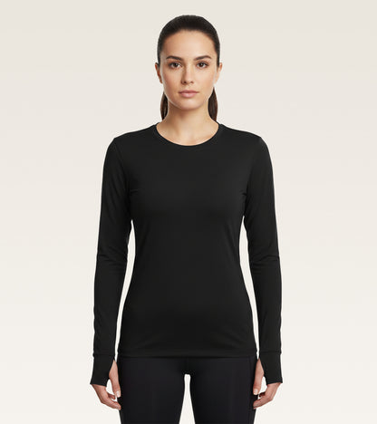 Core Long Sleeve Training Top - Black
