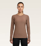 Core Long Sleeve Training Top - Mocha